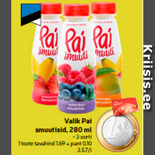 Allahindlus - Valik Pai smuutisid, 280 ml