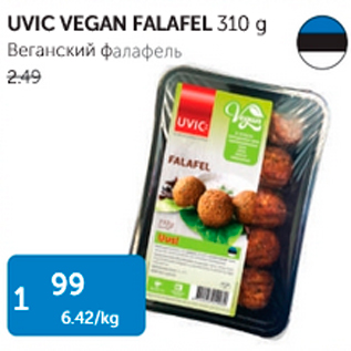 Allahindlus - UVIC VEGAN FALAFEL 310 G