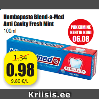 Скидка - Зубная паста Blend-a-Med