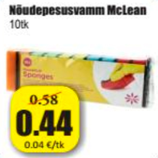 Allahindlus - Nõudepesusvamm McLean 10 tk