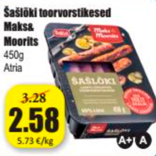 Allahindlus - Šašlõkk toorvorstikesed Maks & Moorits