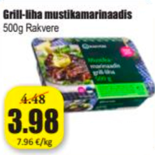 Allahindlus - Grill-liha mustikamarinaadis