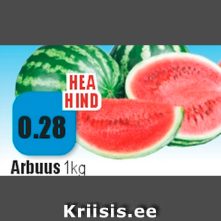 Allahindlus - Arbuus 1 kg