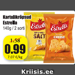 Скидка - Картофельные чипсы Estrella