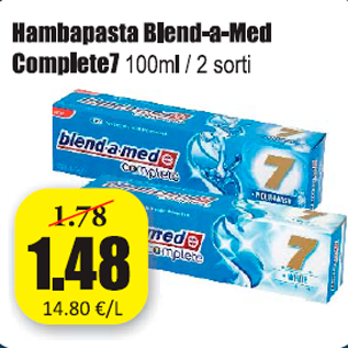 Скидка - Зубная паста Blend-a-Med Complete7