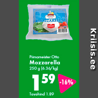 Allahindlus - Piimameister Otto Mozzarella 250 g