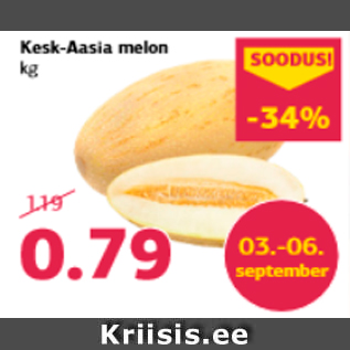 Allahindlus - Kesk-Aasia melon kg