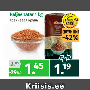 Allahindlus - Haljas tatar 1 kg