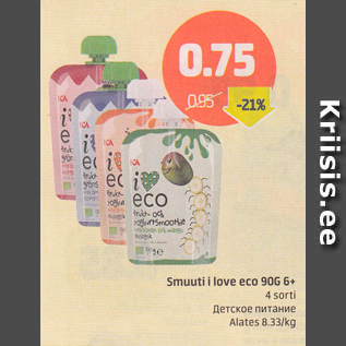 Allahindlus - Smuuti i love eco 9
