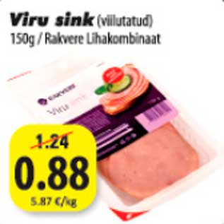 Allahindlus - Viru sink (viilutatud) 150g