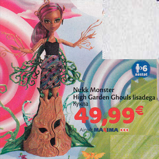 Allahindlus - Nukk Monster High Garden Ghouls lisadega