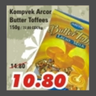 Allahindlus - Kompvek Arcor Butter Toffees