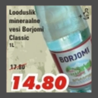 Allahindlus - Looduslik mineraalne vesi Borjomi Classic