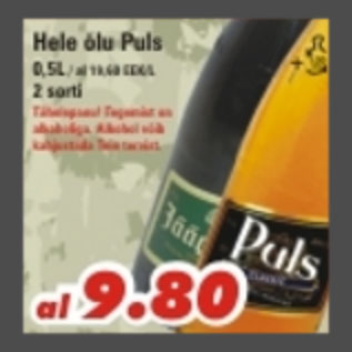 Allahindlus - Hele õlu Puls