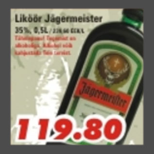 Allahindlus - Liköör Jägermeister