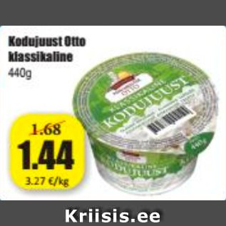 Allahindlus - Kodujuust Otto klassikaline 440 g