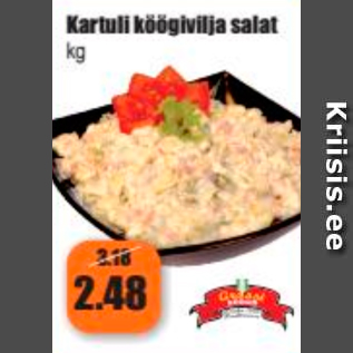 Allahindlus - Kartuli köögivilja salat kg