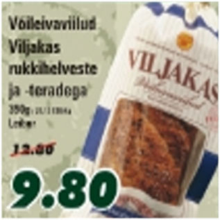 Allahindlus - Võileivaviilud Viljakas rukkihelveste ja -teradega