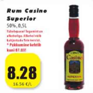 Скидка - Ром Casino Superior 50%, 0,5 л