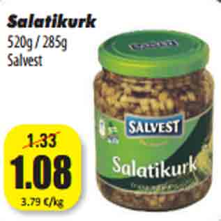 Скидка - Салат из огурцов 520г / 285г Salvest