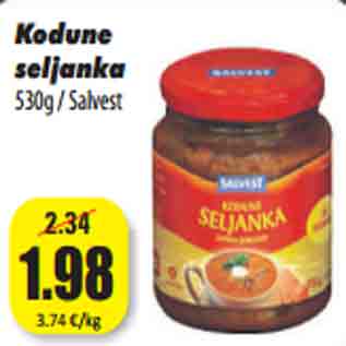 Allahindlus - Kodune seljanka 530g / Salvest