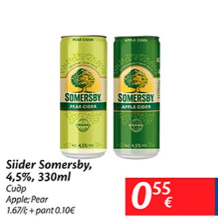 Allahindlus - Siider Somersby