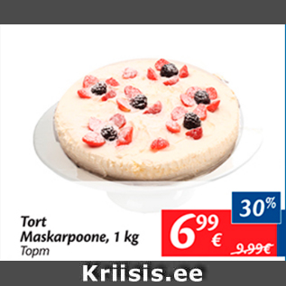 Allahindlus - Tort Maskarpoone, 1 kg