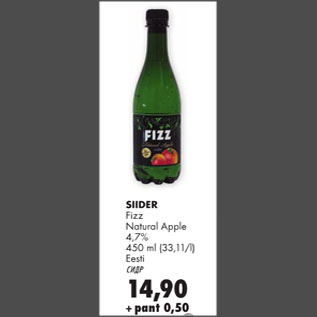 Allahindlus - Siider Fizz Natural Apple