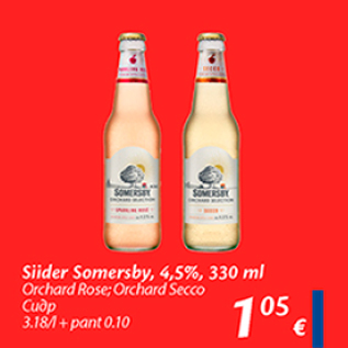 Allahindlus - Siider Somersby, 4,5%, 330 ml