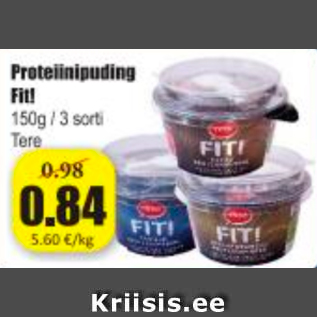 Allahindlus - Proteiinipuding Fit