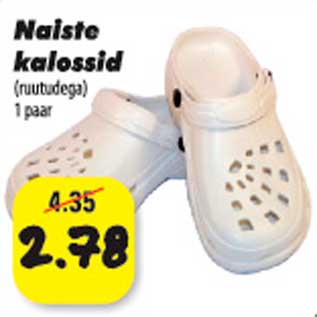 Allahindlus - Naiste kalossid (ruutudega) 1 paar