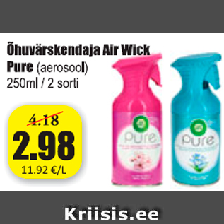 Скидка - Освежитель воздуха Air Wick Pure