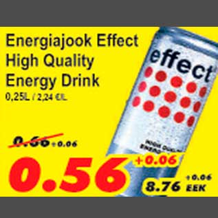 Allahindlus - Energiajook Effect High Quality Energy Drink