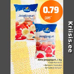 Allahindlus - Alma joogijogurt, 1 kg