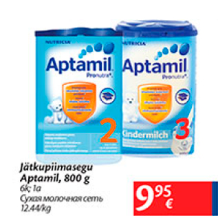 Allahindlus - Jätkupiimasegu Aptamil, 800 g