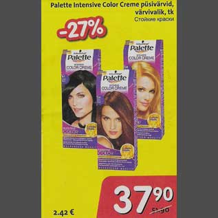 Allahindlus - Palette Intensive Color Creme püsivärvid