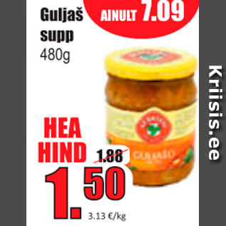 Allahindlus - Guljaš supp, 480 g