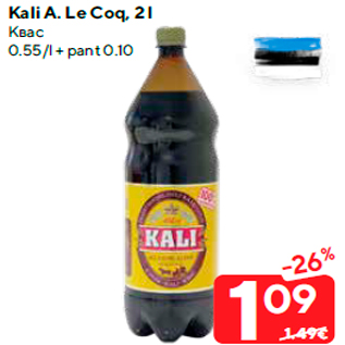 Allahindlus - Kali A. Le Coq, 2 l