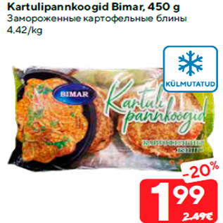 Allahindlus - Kartulipannkoogid Bimar, 450 g