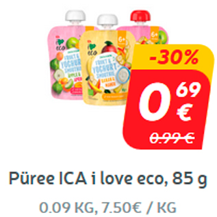 Скидка - Пюре ICA i love eco, 85 г