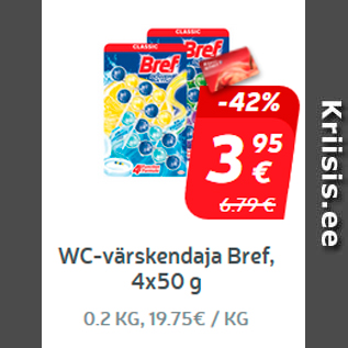 Скидка - Освежитель для туалета Bref, 4x50 г