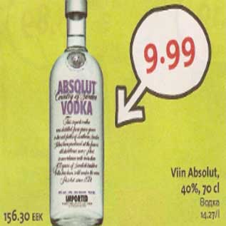 Allahindlus - Viin Absolut