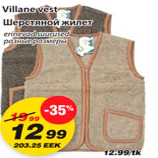 Allahindlus - Villane vest