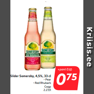 Allahindlus - Siider Somersby, 4,5%, 33 cl