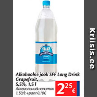 Allahindlus - Alkohoolne jook SFF Lang Drink Grapefruit