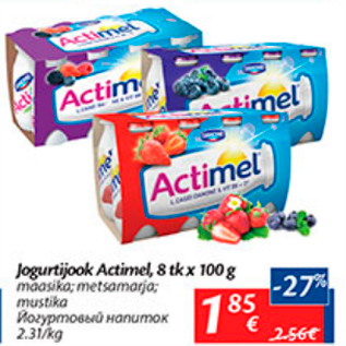 Allahindlus - Jogurtijook Actimel, 8 tk x 100 g