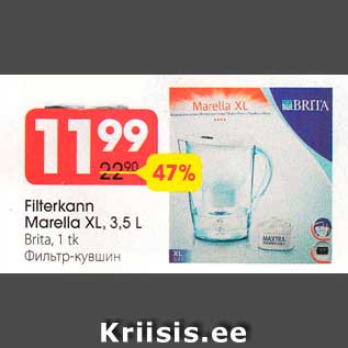 Allahindlus - Filterkann Marella XL, 3,5 L