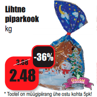 Allahindlus - Lihtne piparkook kg