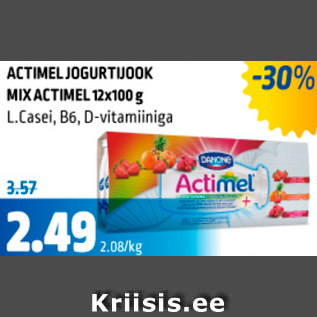 Allahindlus - Actimel jogurtijook mixactimel
