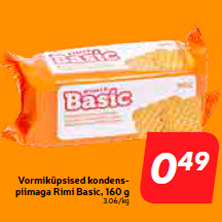 Allahindlus - Vormiküpsised kondenspiimaga Rimi Basic, 160 g